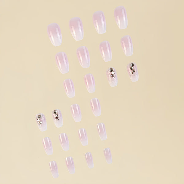 12 Sizes-24 Pcs Press On Nails D004