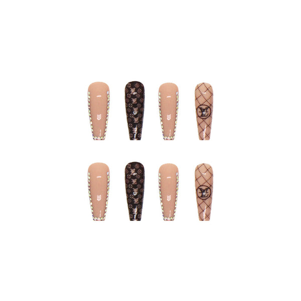 12 Sizes-24 Pcs Press On Nails Z412