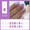 12 Sizes-24 Pcs Press On Nails C1223