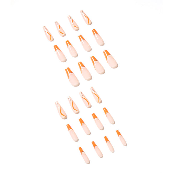 12 Sizes-24 Pcs Press On Nails JP1456