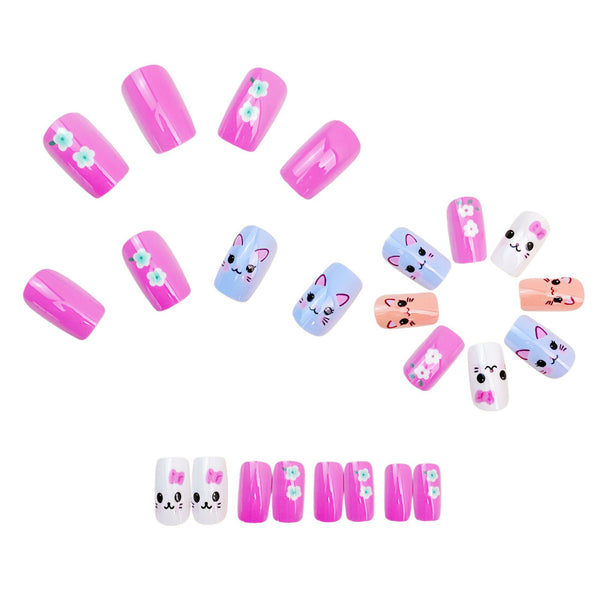 12 Sizes-24 Pcs Press On Nails Y1897