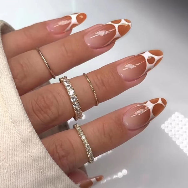 12 Sizes-24 Pcs Press On Nails W971