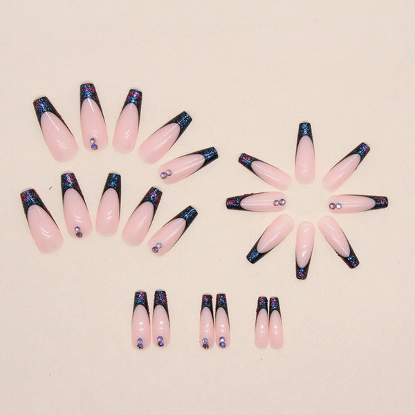 12 Sizes-24 Pcs Press On Nails Z695