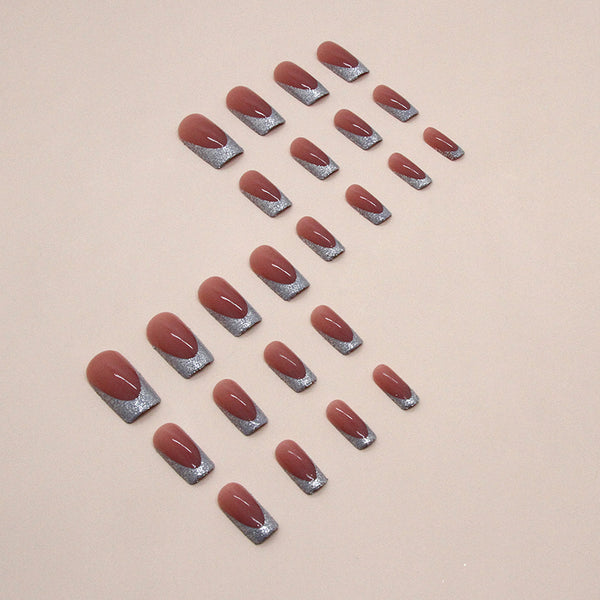 12 Sizes-24 Pcs Press On Nails W1369