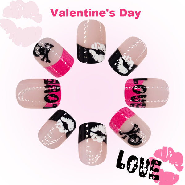 12 Sizes-24 Pcs Press On Nails DL121