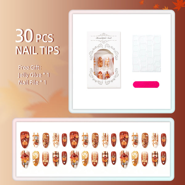 15 Sizes-30 Pcs Press On Nails DM-865