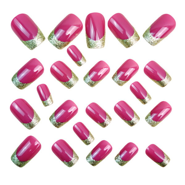 12 Sizes-24 Pcs Press On Nails Y1548