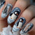 12 Sizes-24 Pcs Press On Nails Y1560