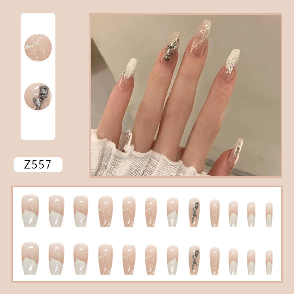 12 Sizes-24 Pcs Press On Nails Z557