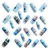 12 Sizes-24 Pcs Press On Nails Y1213