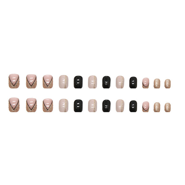 12 Sizes-24 Pcs Press On Nails W381