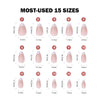 12 Sizes-24 Pcs Press On Nails FS003