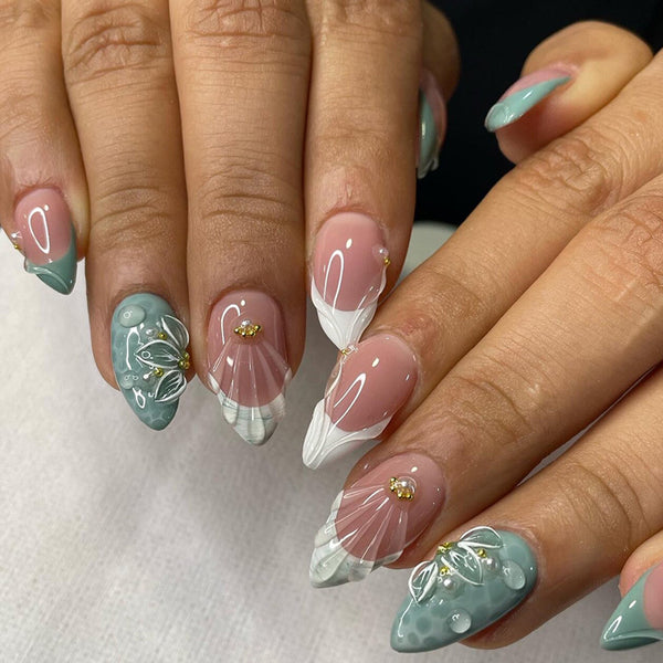 12 Sizes-24 Pcs Press On Nails Z1078