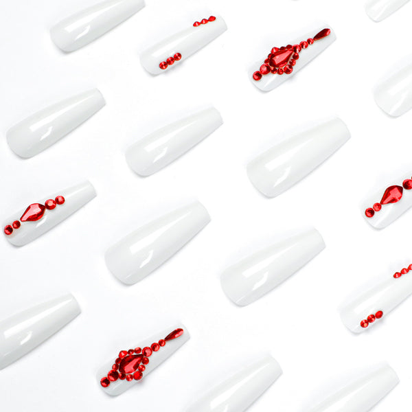 12 Sizes-24 Pcs Press On Nails JP1609