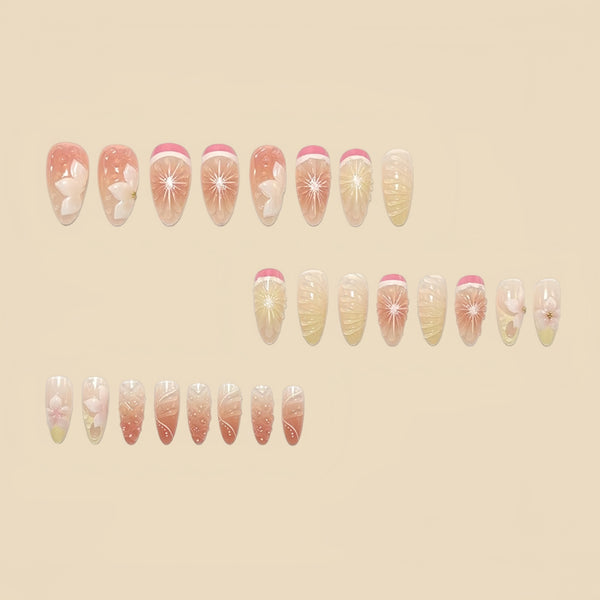 12 Sizes-24 Pcs Press On Nails Y2007