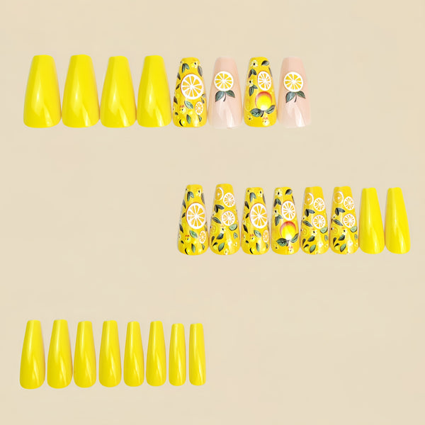 12 Sizes-24 Pcs Press On Nails Y1096