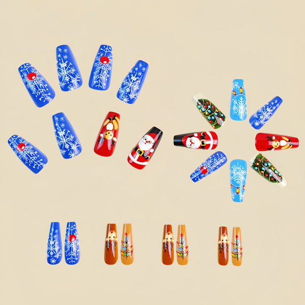12 Sizes-24 Pcs Press On Nails Y420