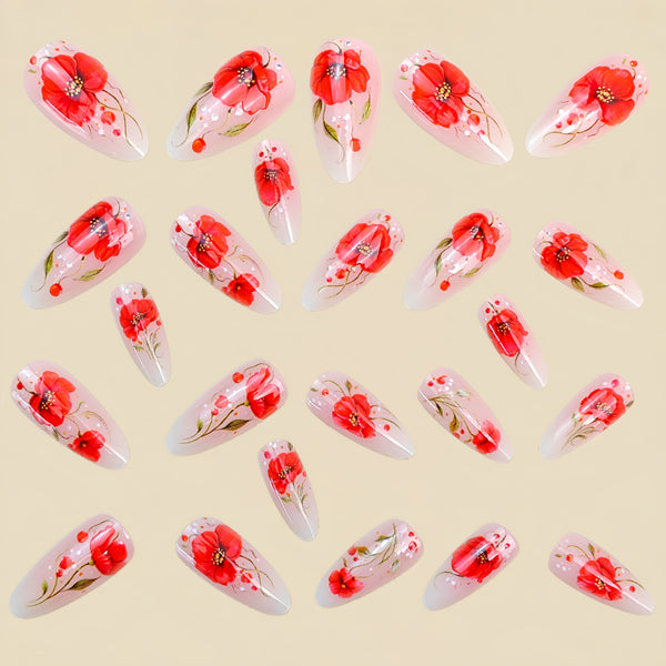 12 Sizes-24 Pcs Press On Nails Y1959