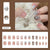 12 Sizes-24 Pcs Press On Nails Z1077
