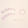 12 Sizes-24 Pcs Press On Nails F041