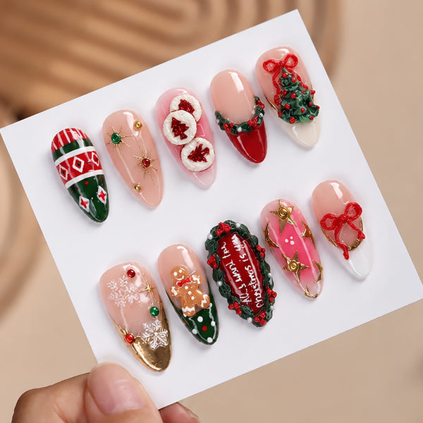15 Sizes-30 Pcs Press On Nails 2XB1-15714