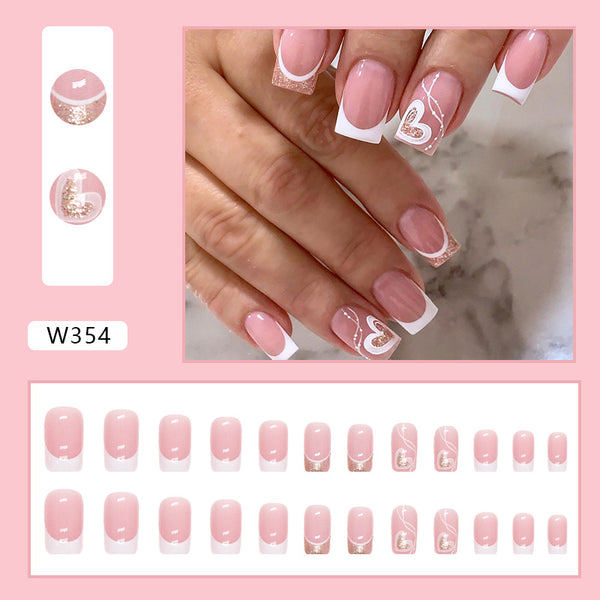 12 Sizes-24 Pcs Press On Nails W354