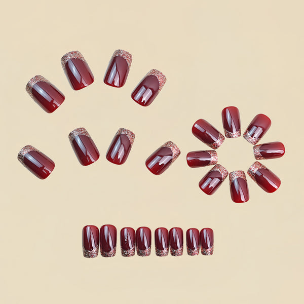 12 Sizes-24 Pcs Press On Nails Y1770