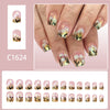 12 Sizes-24 Pcs Press On Nails C1624