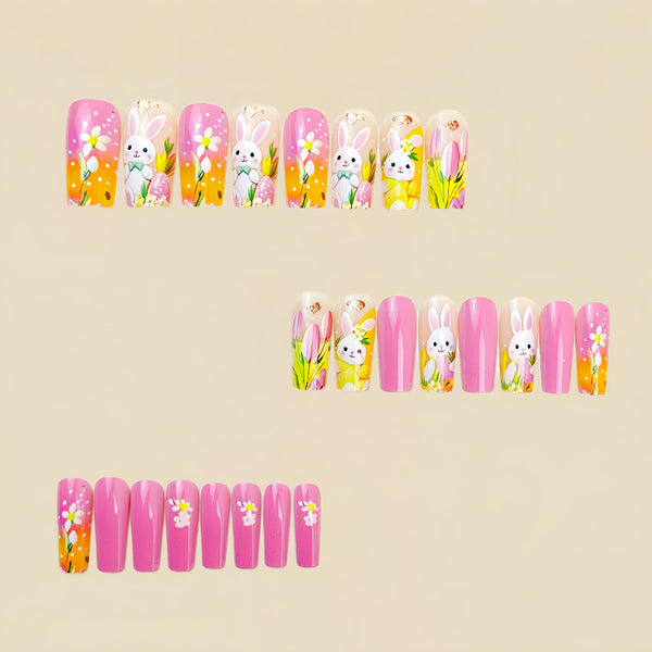 12 Sizes-24 Pcs Press On Nails Y778