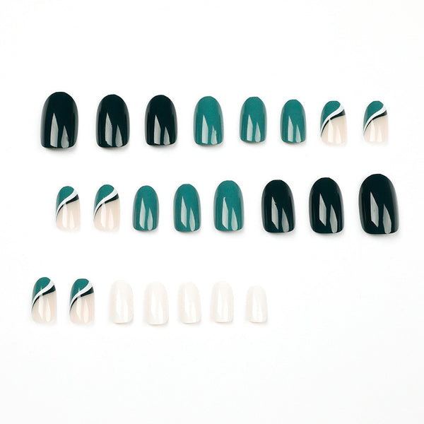 12 Sizes-24 Pcs Press On Nails JP1572
