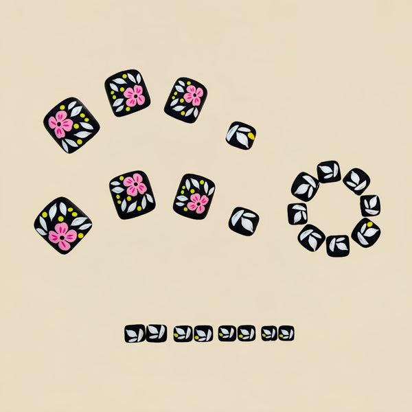 12 Sizes-24 Pcs Press On Nails Y1964