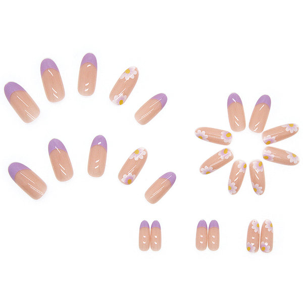 12 Sizes-24 Pcs Press On Nails W093