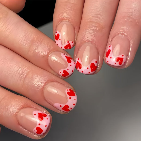 12 Sizes-24 Pcs Press On Nails Y116