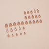12 Sizes-24 Pcs Press On Nails W1685