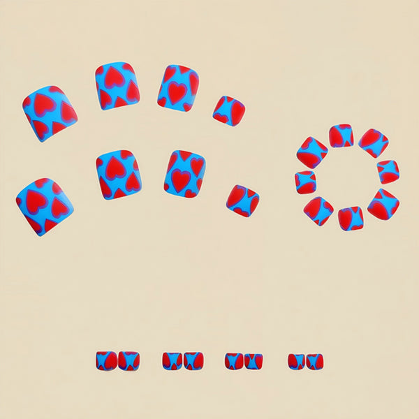 12 Sizes-24 Pcs Press On Nails Y608