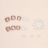 12 Sizes-24 Pcs Press On Nails F074