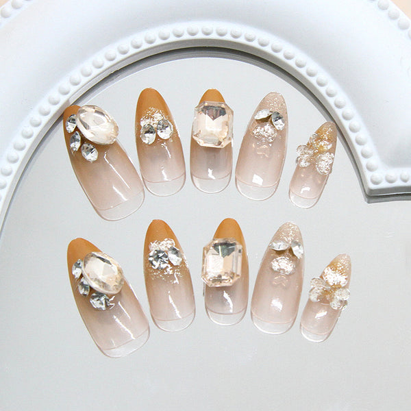 12 Sizes-24 Pcs Press On Nails Z1043