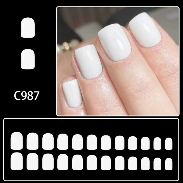 12 Sizes-24 Pcs Press On Nails C987