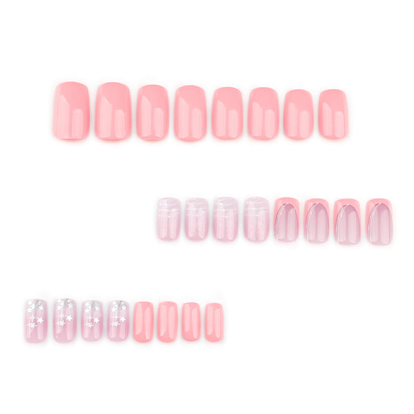 12 Sizes-24 Pcs Press On Nails JP3685