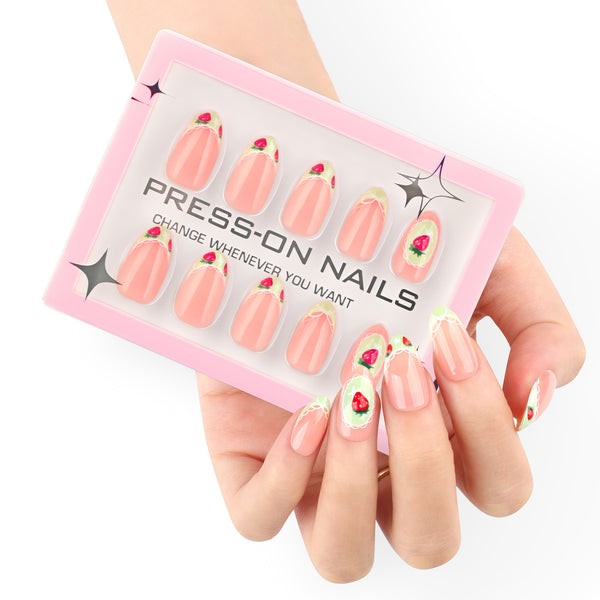 15 Sizes-30 Pcs Press On Nails GD67