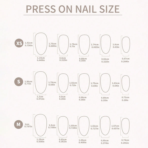 15 Sizes-30 Pcs Press On Nails Ombre-1-30pcs