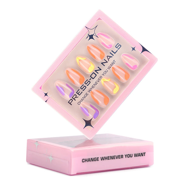 15 Sizes-30 Pcs Press On Nails GD27