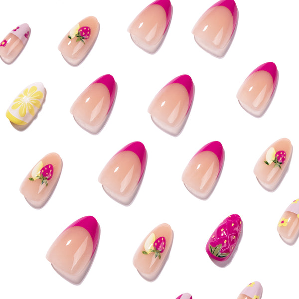 12 Sizes-24 Pcs Press On Nails JP4421