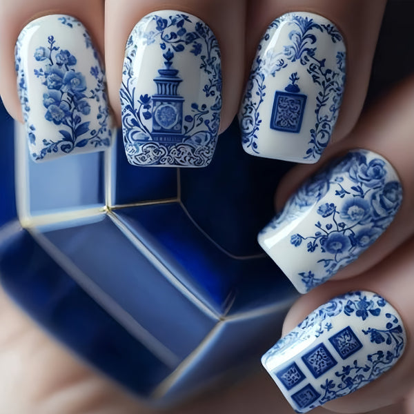12 Sizes-24 Pcs Press On Nails Y441