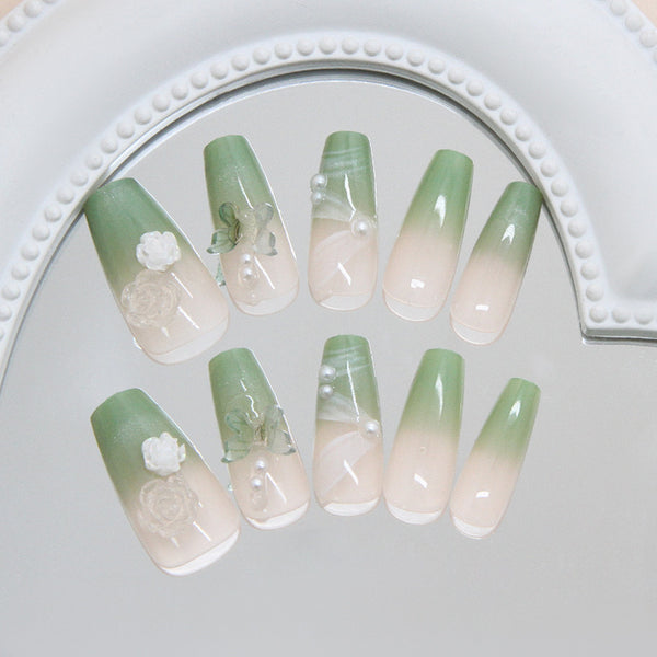 12 Sizes-24 Pcs Press On Nails Z1142