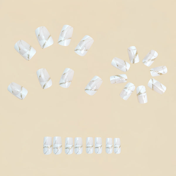 12 Sizes-24 Pcs Press On Nails Y928