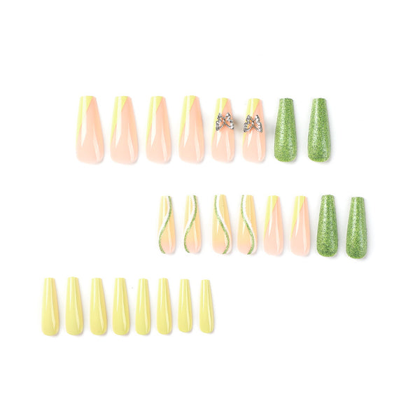 12 Sizes-24 Pcs Press On Nails JP2380