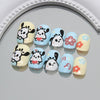12 Sizes-24 Pcs Press On Nails K009