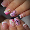 12 Sizes-24 Pcs Press On Nails Y1521