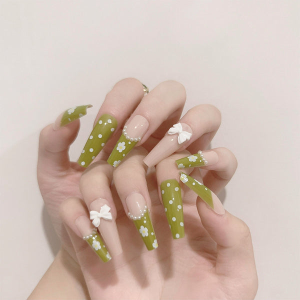 12 Sizes-24 Pcs Press On Nails JP1205